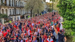 Slavia Praha fans in Chelsea • Chelsea  Slavia praha • 18042019 [upl. by Audwin]