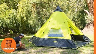 Oztent Malamoo Teepee 9 Tent  How to setup amp pack away [upl. by Saddler]