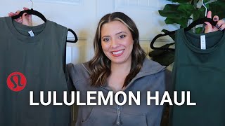 LULULEMON TRYON HAUL  I’m obsessed with green [upl. by Wessling]