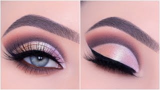 How To Glam Cut Crease Tutorial  ABH Cosmos Palette [upl. by Aneetsirhc]