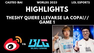 SEMIFINALES WEIBO VS BLG  WORLDS 2023  GAME 1 [upl. by Tesil101]