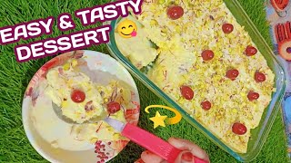 Easy amp tasty dessert 😋💫Arabian bread pudding recipe 😱✨ [upl. by Hemminger]