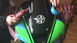 How to CutRepair Front Fairing for Stunt Riding Live Vlog [upl. by Melburn]