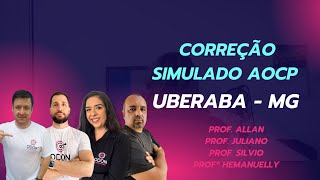 CORREÇÃO DO SIMULADO  AOCP  UBERABA  CONCURSOS ODONTOLOGIA [upl. by Ditzel]