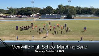 Merryville High School Marching Band at the DeRidder Marching Festival 2024 [upl. by Greenwald428]