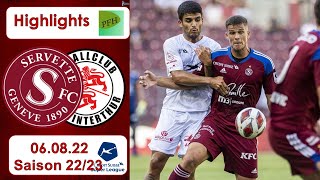 Highlights Servette  Genf FC vs FC Winterthur 060822 [upl. by Allerus]