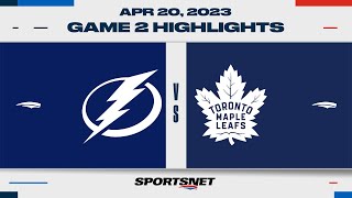 NHL Game 2 Highlights  Lightning vs Maple Leafs  April 20 2023 [upl. by Epuladaug]