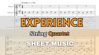 Einaudi  Experience  String Quartet Sheet MusicFull Score [upl. by Hellene]