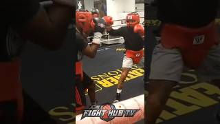 Gervonta Davis shows SLICK footwork in SPARRING with SHARP feints amp traps [upl. by Tome]