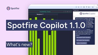 What’s new Spotfire Copilot 110 [upl. by Seabrook875]