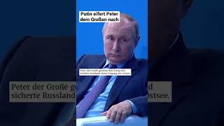 Wladimir Putin vergleicht sich selbst mit dem Zaren Peter dem Großen [upl. by Tol]