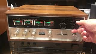 Vintage Sansui 4channel rear amplifier QS500 vintage HiFi FunwithVintageHiFi [upl. by Ada]