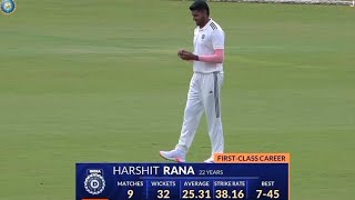 Harshit Rana Best Bowling Spell  Duleep Trophy 2024 [upl. by Leeda]