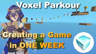 Creating Another Game in ONE WEEK  Voxel Parkour [upl. by Nibbs]