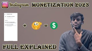 😎Instagram monetization explained in Tamil🙂 2023  Thamus info [upl. by Sara527]