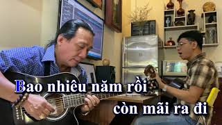 Một Cõi Đi Về KARAOKE Tone Nam  Guitar dễ hát [upl. by Jordison]