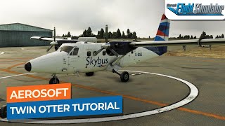 MSFS Aerosoft Twin Otter Startup GPS Takeoff amp Landing Tutorial｜Drawyah [upl. by Eileek]