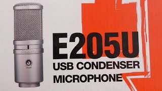 Superlux E205U  USB Condenser Microphone Unboxing Specs Manual [upl. by Waiter]