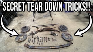 How To Tear Down An Early Ford Front Axle  Tips and Tricks [upl. by Ominorej179]