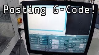 Posting GCode to CNC Machine  Fusion 360 Tutorial [upl. by Neirrad620]