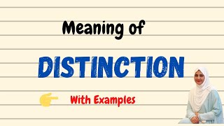 Daily vocabulary  Distinction Meaning  Vocabgram [upl. by Liatris]