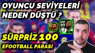 OYUNCU SEVİYELERİ NEDEN DÜŞTÜ  SÜRPRİZ 100 EFOOTBALL PARASI  GÜÇLENDİRİCİLİ POTW  CO OP [upl. by Nylloc257]