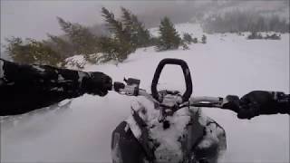 SNOWMOBILER OUTRUNS AVALANCHE [upl. by Harehs]