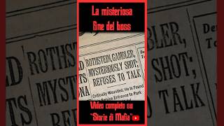 La MISTERIOSA FINE del BOSS truecrime gangster america storia [upl. by Hsital]