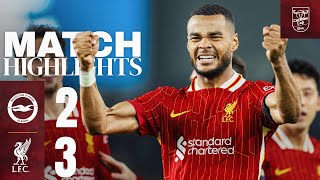 BRILLIANT Gakpo Double amp Diaz Goal Brighton 23 Liverpool  Carabao Cup Highlights [upl. by Dahraf]