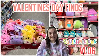 I found so many NEW RELEASE and Valentines Day SQUISHMALLOWS  Squishmallow Hunting VLOG and HAUL [upl. by Strander307]