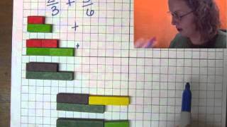 Adding Fractions with Cuisenaire Rods [upl. by Newmark]