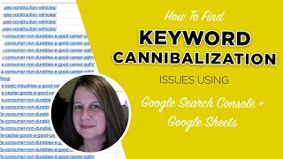 Keyword Cannibalization Tutorial Using Google Search Console [upl. by Annahc]