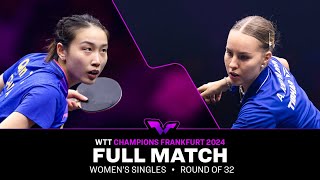 FULL MATCH  Qian Tianyi vs Annett Kaufmann  WS R32  WTTFrankfurt 2024 [upl. by Vlad]