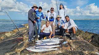 Jetty Fishing South Padre Island for Kingfish [upl. by Cyd]