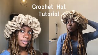 How to crochet a hat  ruffle hat [upl. by Sheryle]