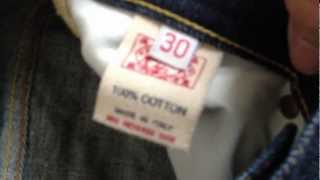 PICK UP A PAIR OF EVISU JEANS AWSOME AUTHENTIC MADE IN ITALY [upl. by Crenshaw598]