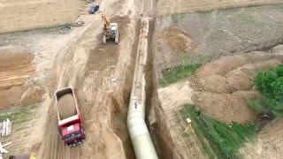 Glass Fibre Reinforced Polyester GRP Pipe Installation  Superlit [upl. by Whitebook236]