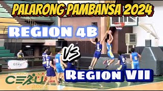 REGION 7CENTRAL VISAYAS VS REGION 4BMIMAROPA  PALARONG PAMBANSA 2024 cebucity [upl. by Haines]