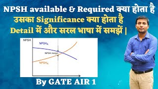 Part 2  NPSH of centrifugal Pump  NPSH available and NPSH required  NPSH and Cavitation  Hindi [upl. by Enaxor908]