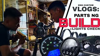 FULL LED LIGHTS review  daymaker headlight  Scrambler build  DNG CUSTOM VLOGS [upl. by Anitan251]