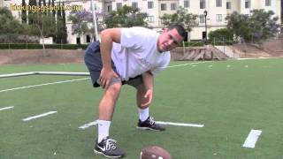 How to Long Snap a football Field Goals  Punts [upl. by Ayalat94]