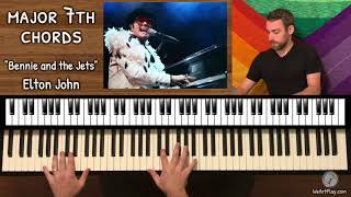 Elton John quotBennie and the Jetsquot  Piano Tutorial Lesson [upl. by Dohsar]