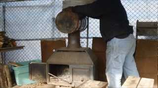 Homemade Baffled Heat Exchanger for my Wood Stove [upl. by Ispep135]