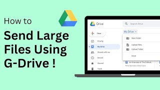 How To Send Large Files Using Google Drive No Limits [upl. by Irodim890]