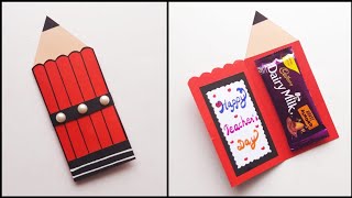 DIY Teachers Day Greeting CardHandmade Teachers Day card making ideasHow to make card for Teacher [upl. by Verneuil454]