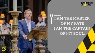 Damien Lewis Reads The Invictus Poem  10 Year Anniversary Service  Invictus Games Foundation [upl. by Lesoj]