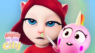 Down With a Cold 🤧 Talking Angela In The City Episode 8 [upl. by Kitarp]