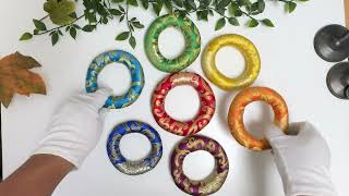 Handmade Chakra Colour Silk Bowl Ring Cushion [upl. by Hidie]