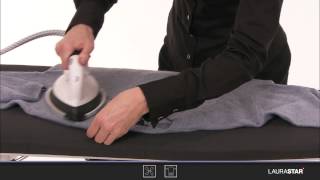 Laurastar  How to iron a woolen sweater [upl. by Buote]