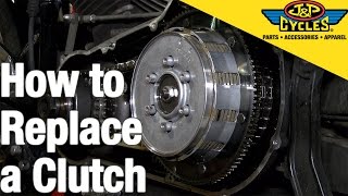 How to Replace a Clutch in a Big Twin Harley Davidson [upl. by Beuthel]